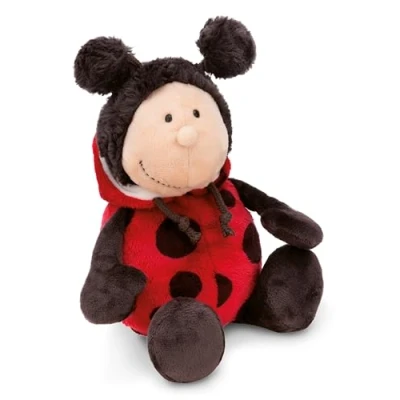 Afbeelding van Knuffeldier Lieveheersbeestje Dotti Lotti 25 cm rood zacht pluche, schattig om te knuffelen en spelen, voor kinderen volwassenen, een geweldig cadeau idee 61633
