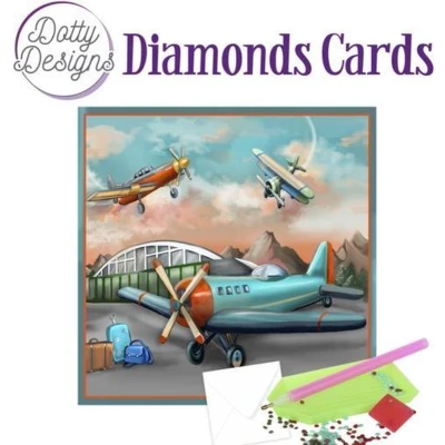 Afbeelding van Dotty Designs Diamond Cards Planes