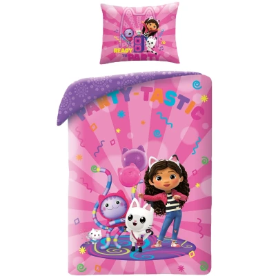 Afbeelding van Gabby&#039;s Dollhouse Dekbedovertrek Party Tastic 140 x 200 cm Polyester