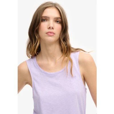 Afbeelding van Superdry Scoop NECK TANK Top, Dames, Maat: 36, Light lavender purple