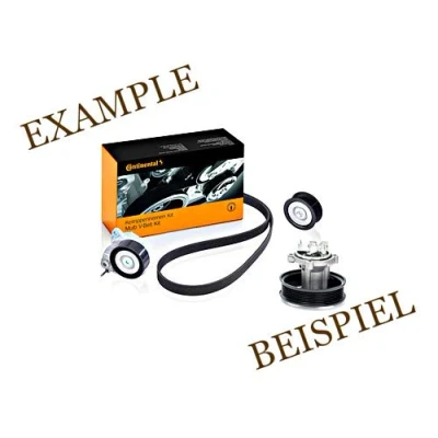 Afbeelding van CONTITECH 6PK1733WP3 Waterpomp + tandriemenset VOLKSWAGEN: GOLF 6, Eos, Tiguan I, AUDI: A3 Sportback, Hatchback, SKODA: Octavia II Hatchback