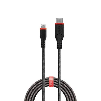 Afbeelding van LINDY USB kabel 2.0 Apple Lightning stekker, C stekker 1.00 m Zwart 31286