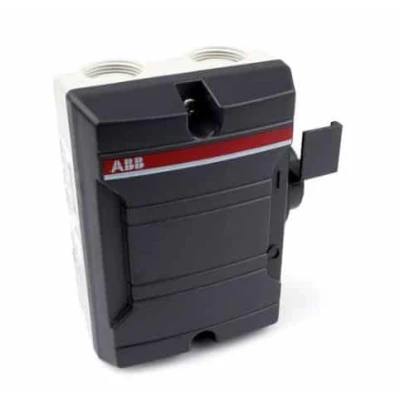 Afbeelding van ABB werkschakelaar 4 polig 25A IP65 (M25). Artikelnr: 99GE1004
