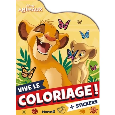 Image de Disney Animaux Vive le coloriage ! (Simba et Nala)