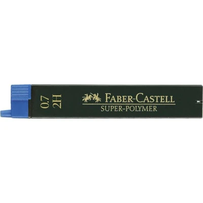 Afbeelding van potloodstiftjes Faber Castell Super Polymer 0,7mm 2H