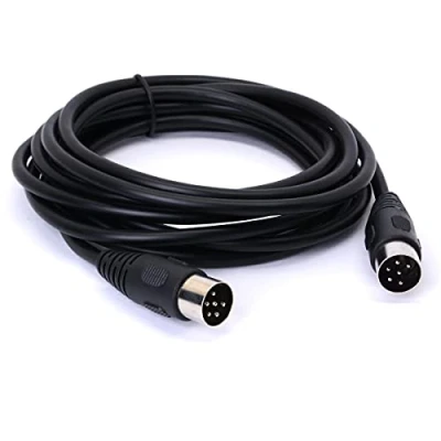 Afbeelding van Midi kabel DIN 6 pins mannelijk naar instrument converter adapter voor gitaarmicrofoon (3 meter)