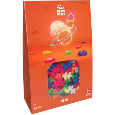 Afbeelding van Plus Neon Constructiespeelgoed Set Met Bouwstenen 300 Delige Bouwset Bouwspeelgoed Vanaf 5 Jaar