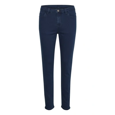 Afbeelding van Kaffe Kavicky Jeans Skinny Fit, Dames, Maat: 34, Dark blue denim