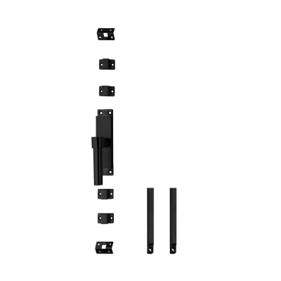 Afbeelding van Intersteel Kruk espagnolet links L recht met stangenset 2 X 1245 mm zwart