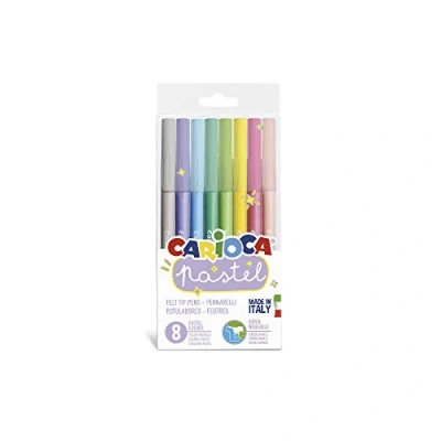Afbeelding van Carioca pastel viltstiften 8 stuks 10x6x1 cm