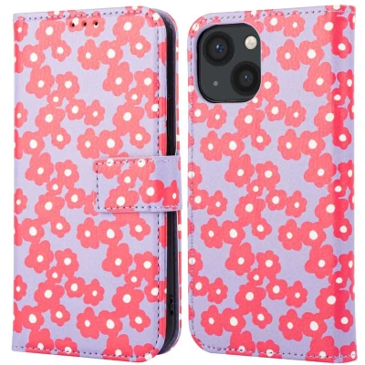 Afbeelding van imoshion Hoesje Geschikt voor iPhone 13 Design Bookcase smartphone Dusty Rose Blossoms