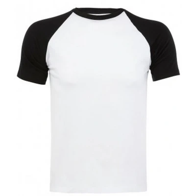 Afbeelding van SOLS Heren Funky Contrast T Shirt Met Korte Mouwen (Wit/zwart) Maat XL