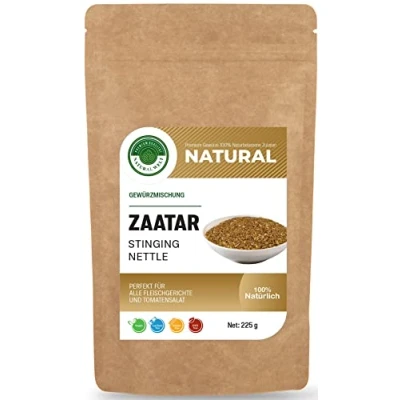 Afbeelding van Natural Welt Zaatar specerijen Za&#039;atar kruidenmix 225 g I traditionele Libanese kruiden zonder zout 100% zuiver en natuurlijk