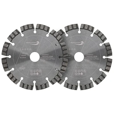 Afbeelding van PRODIAMANT Kwaliteit Eerste Diamantdoorslijpschijf Beton Laser 2x 150 x 22,2 mm, PDX821.711 150mm