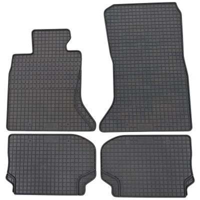 Afbeelding van Petex 15910 Vloermatset Rubber voor en achter 4 zwart BMW: 5 Saloon, Touring