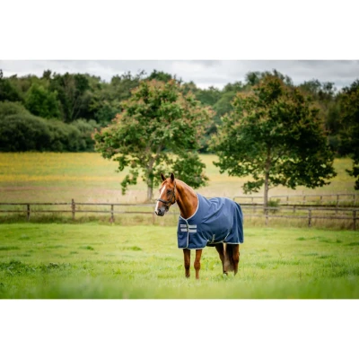 Afbeelding van Horseware Regendeken Amigo Ripstop 900 Original 0g Marineblauw/Grijs
