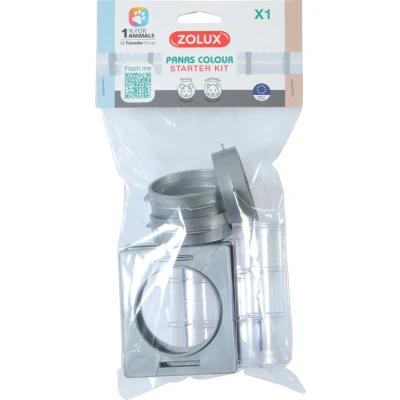 Afbeelding van Zolux Basisset Panas Tubes Dierenverblijf 8.3x22.3x8.3 cm Grijs Transparant