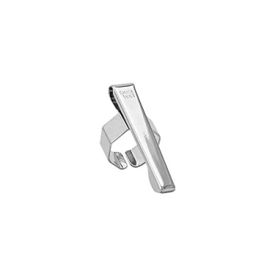 Afbeelding van Kaweco Achthoekige sportclip voor alle pennen uit de Sport, kalligrafie en sketch up, pennenhouder met discreet logo als accessoire, bronzen pennenhouder, zilverkleurig