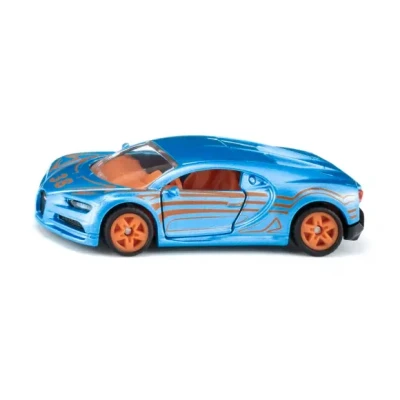 Afbeelding van Siku Bugatti Chiron, Auto, 3 jaar, Metaal, Kunststof, Zwart, Blauw, Oranje