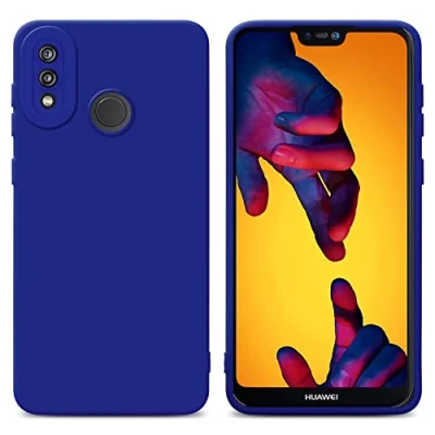 Afbeelding van Cadorabo Hoesje geschikt voor Huawei P20 LITE 2018 / NOVA 3E in Fluid BLAUW Beschermhoes gemaakt van flexibel TPU silicone Cover Case