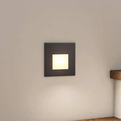 Afbeelding van Arcchio LED inbouwlamp Vexi, 7,8 cm x cm, zwart, CCT