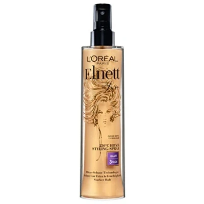 Image de L&#039;Oréal Paris Elnett Spray coiffant pour cheveux lisses, protection contre la chaleur et coiffage, anti frisottis, 3 jours de lissage, 1 x 170 ml