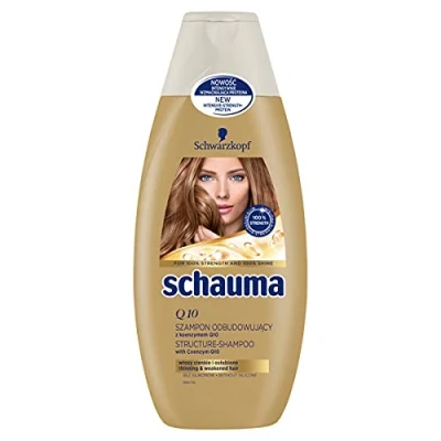 Afbeelding van Schwarzkopf, shampoo + Conditioner, Schauma Q10 Structuurshampoo Herstellende met co enzym 400Ml (400 ml, Vloeibare shampoo)
