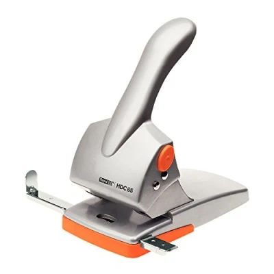 Afbeelding van Perforator Rapid Fashion HDC65 heavy duty 65 vel zilver/oranje