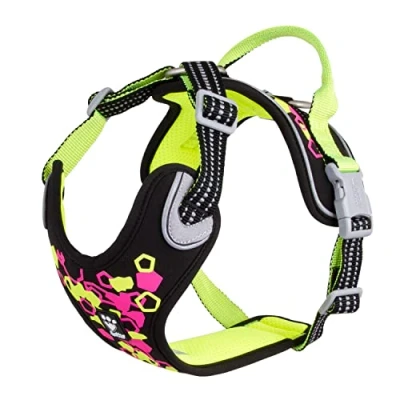 Afbeelding van Hurtta Weekend Warrior Harness Hondenharnas Neon Licorice Borstomvang: 80 100 cm