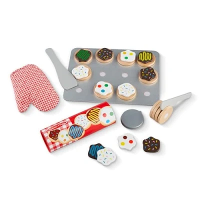 Image de Melissa &amp; Doug Slice and Bake Wooden Cookie Play Food Set