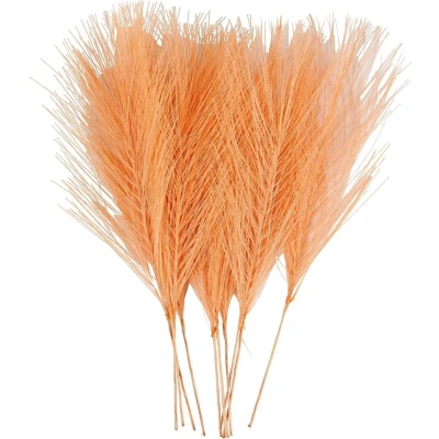 Afbeelding van Creotime Kunstveren 15 X 8 Cm Polyester Oranje 10 Stuks