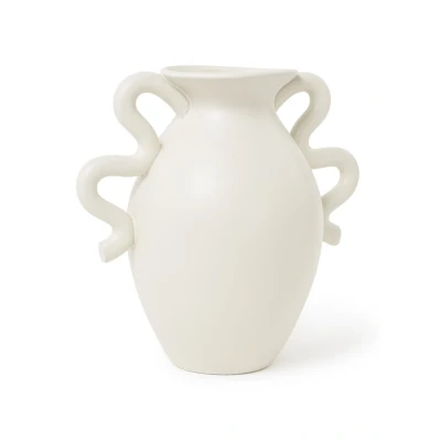 Afbeelding van Ferm LIVING Verso Vaas 27 Cm Gebroken Wit