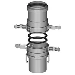 Afbeelding van Burgerhout set koppelstukken spie flex/flex mof