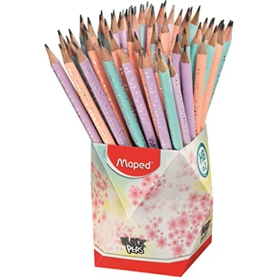 Afbeelding van Maped Potlood Black&#039;peps pastel HB met gum Display koker à 72 stuks assorti a stuk