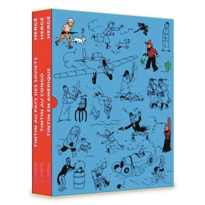 Image de Coffret 3 volumes &quot;Les colorisés&quot; : Tintin en Amérique au Congo pays des Soviets