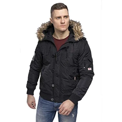 Afbeelding van Lonsdale Jarreth jas, zwart, XL (UK L)