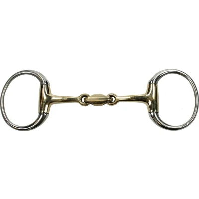 Afbeelding van Harry&#039;s Horse Bustrens Gold Brass Dubbel Gebroken 13,5cm