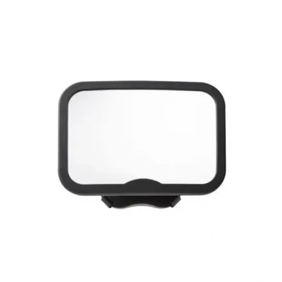 Afbeelding van EZI MIRROR SQUARE Eco friendly Grote Spiegel voor in de auto baby extra groot licht gebogen achterbank kind zien verstelbaar duurzaam