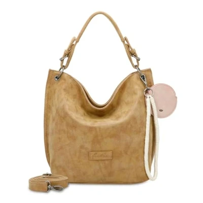 Afbeelding van Fritzi aus Preußen Schoudertas Fritzi01N Vintage Hobo Bag Cracker Lichtbruin