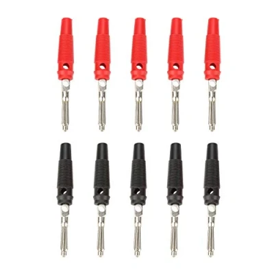 Afbeelding van Lazmin 10 stuks 4 mm Banana Plug Jack Sondes Adapter, Test Adapter Connector voor Luidspreker Versterker