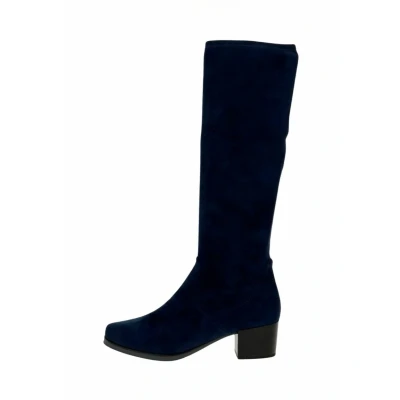 Afbeelding van Caprice Donker Blauwe Stretch Laarzen Dames Blauw 37.5