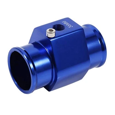 Afbeelding van Keenso 36 mm radiatorsensor, adapter voor watertemperatuursonde, universele radiatorslang van aluminiumlegering, blauw