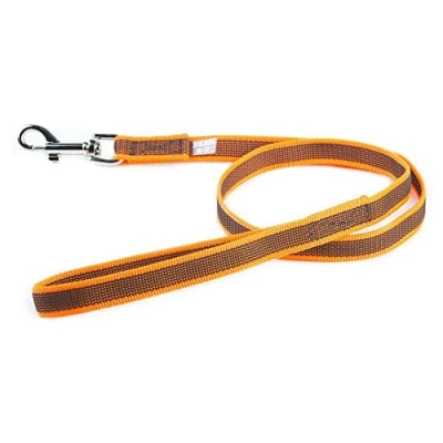 Afbeelding van Julius K9 hondenriem met antislip 1.20 / 20 mm oranje/grijs