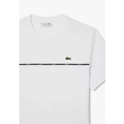 Afbeelding van Lacoste Sport TAPE Tshirt print, Heren, Maat: 3XL, White