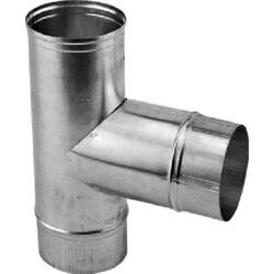 Afbeelding van Burgerhout aluminium T stuk 90 graden 130 mm