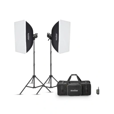 Afbeelding van Godox MS300V F Dubbele Studioflitser (Stel),
