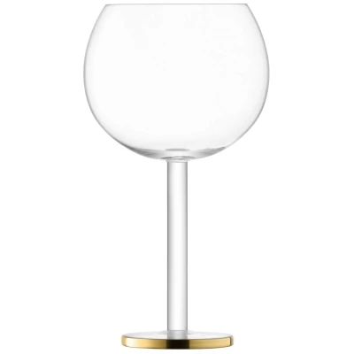 Afbeelding van L.S.A. Luca Balloon Glas 320 ml Set van 2 Stuks Gold / Glass
