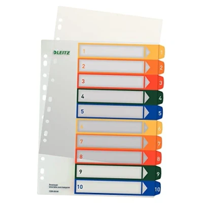 Afbeelding van Esselte Pc Printbare Project Indexen 10 Tabs Tabbladen