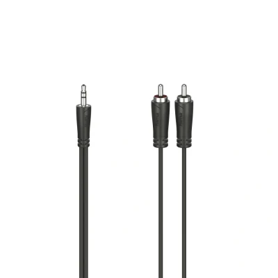 Image de HAMA 205112 câble audio 3.5mm 5m 2 x RCA Noir