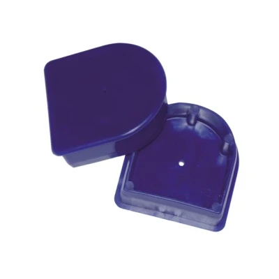 Afbeelding van Steigerstootrand p eindstuk navy blauw (2pcs)
